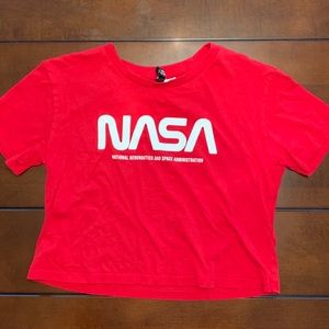 🚀NASA Red Cropped T-Shirt🚀
